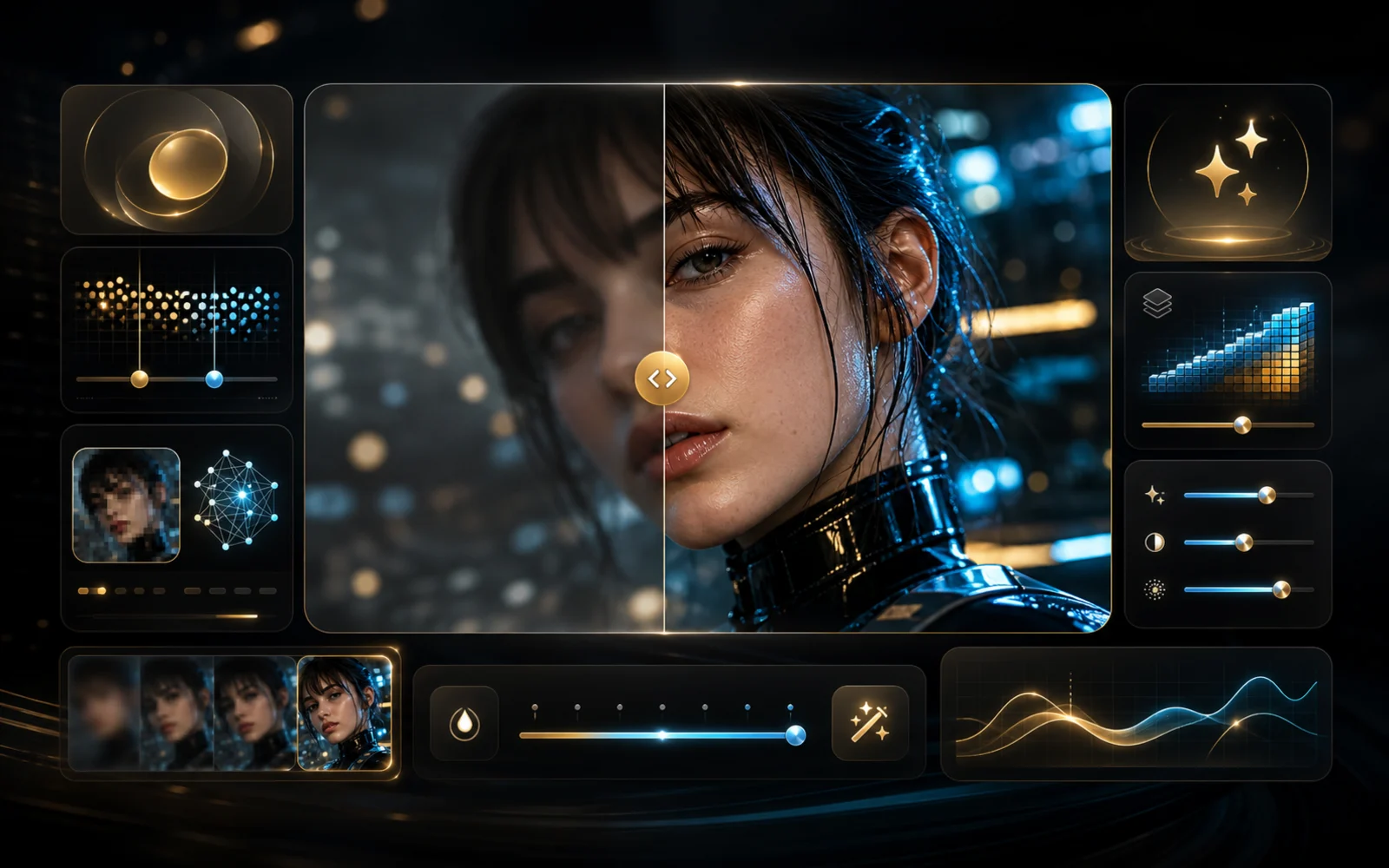 Marketing image layout